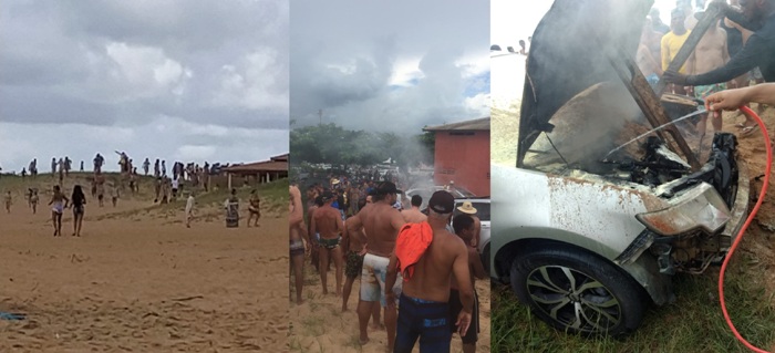 Correria, fogo e susto no Pontal do Ipiranga no último domingo de 2019