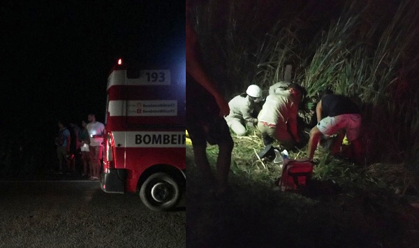 Motociclista sai ferido de acidente na Estrada do Pontal