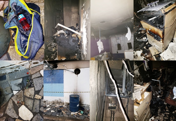 Veja produtos que teriam sido usados em incêndio no comércio do Presidente da Câmara de Linhares