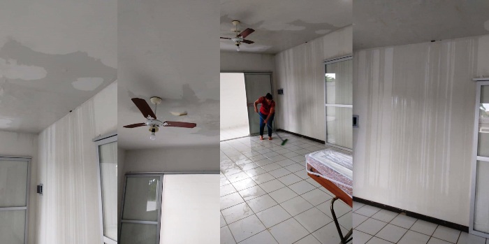 Vídeo: Família vela mulher em capela alagada em Linhares