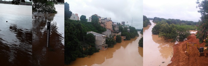 Alerta total em Linhares: Rio Doce sobe muito durante a noite. Acompanhe com fotos: