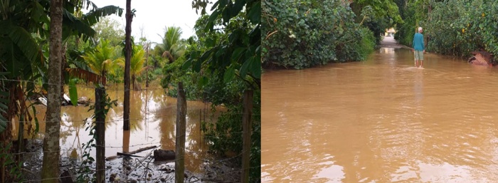 Rio Doce: Nível sobe, e água começa a chegar nos quintais, em Regência