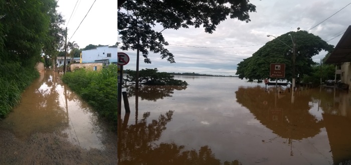 Nível do Rio Doce: Cais do Porto é monitorado, e Olaria amanhece ainda mais inundado