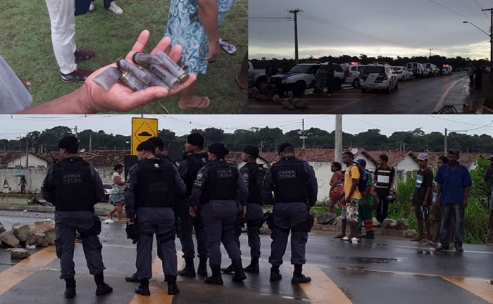 Polícia Militar acaba com manifesto e libera Estrada do Pontal. Três manifestantes feridos