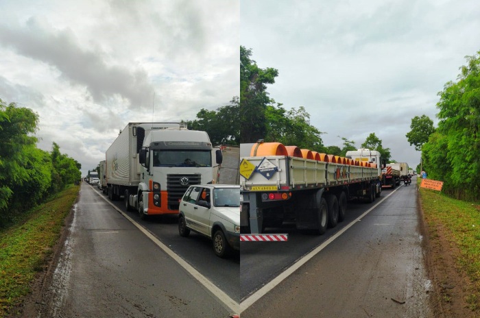 BR-101: Pare e siga em Linhares e tombamento de carreta em Sooretama