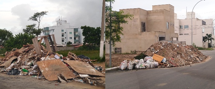 Três Barras: Leitora denuncia descumprimento do cronograma de entulho