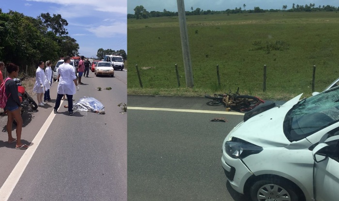 Sábado com acidente e morte na Estrada do Pontal