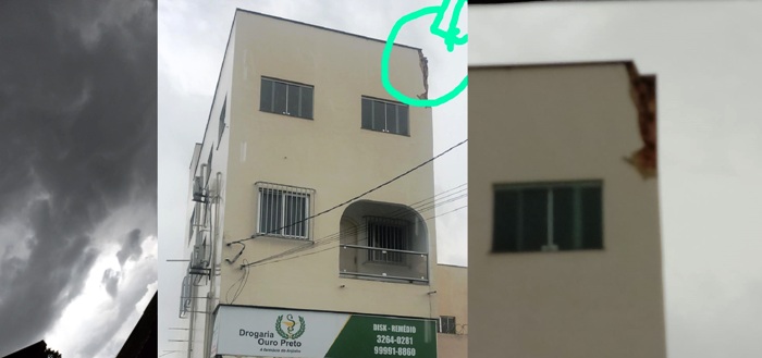 Temporal muda a tarde e causa medo em Linhares