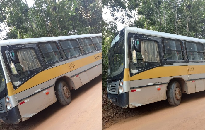 Ônibus escolar: Crianças são deixadas para trás, em Córrego Farias
