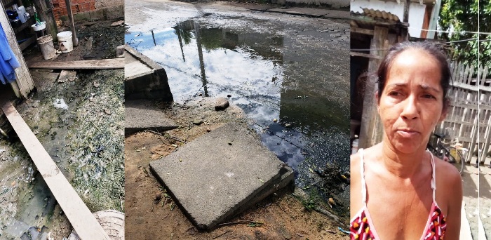 Que horror: Esgoto transborda e invade casas de moradores no bairro Shell