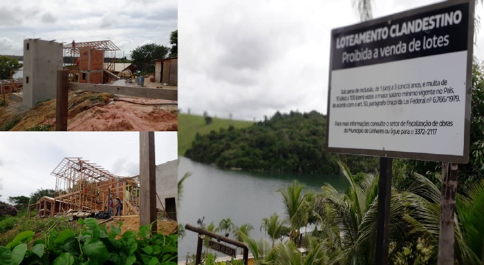 Locais paradisíacos: Mais embargos da Prefeitura de Linhares no entorno de lagoas