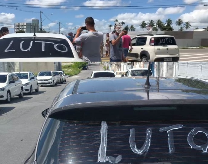Motoristas de aplicativo fazem protesto em Linhares