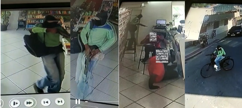 Bandido mascarado assalta farmácia em Sooretama