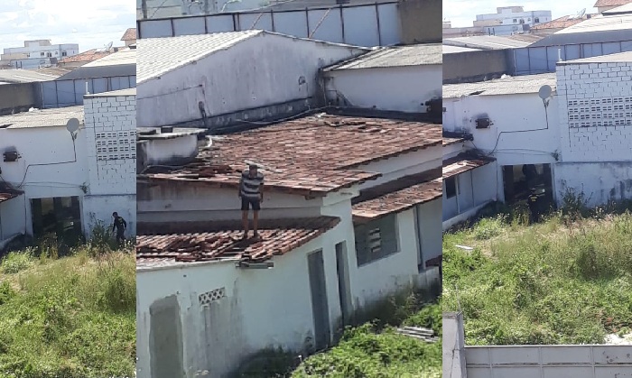 Andarilhos fogem pelo telhado de casa abandonada no Centro de Linhares