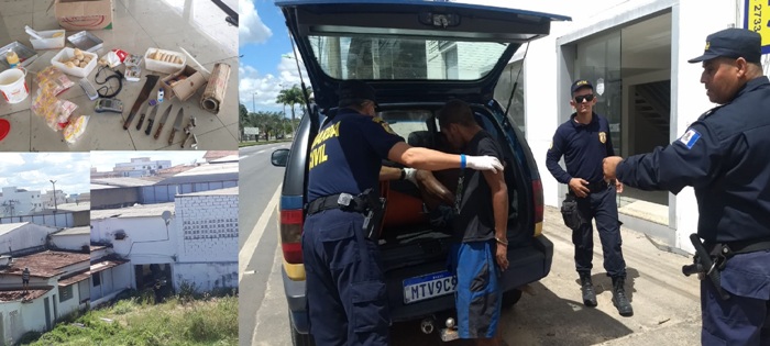 GCM recupera vários produtos de furtos em casa ocupada por andarilhos em Linhares