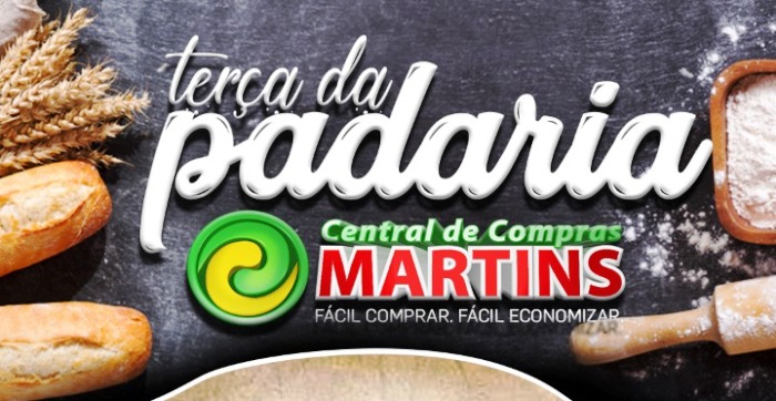 Terça da padaria exclusivamente para você no Martins!