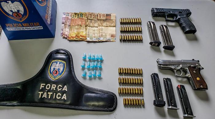 Destaque: Veja o que a Força Tática apreendeu na cidade vizinha