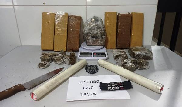 Denúncia anônima resulta na apreensão de mais de 5kg de maconha em Linhares