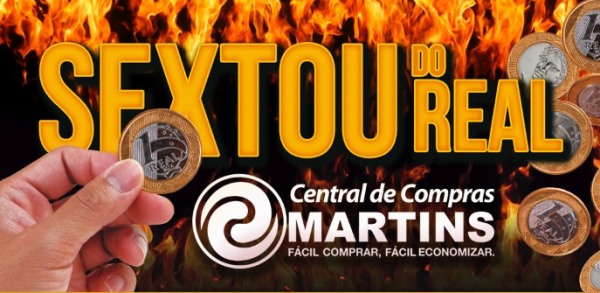 Produtos de R$ 1,00, R$ 2,00 e R$ 3,00 na Promoção Sextou do Real no Martins