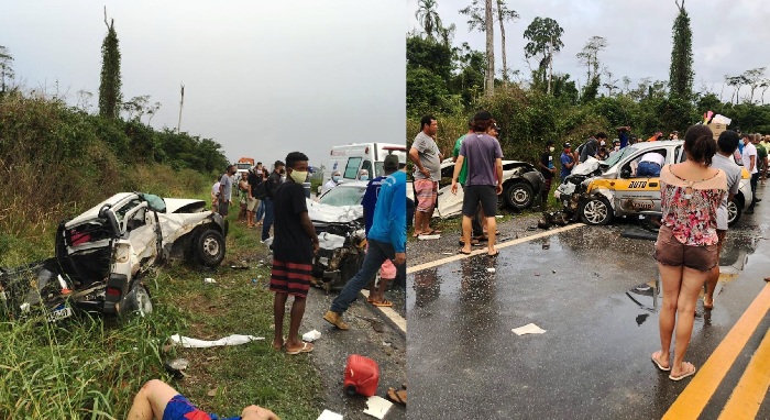 Carro com placa de Linhares se envolve em grave acidente em Jaguaré