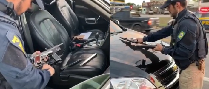 PRF apreende armas e prende motorista em Sooretama