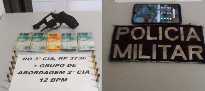 Sombras: Arma de fogo apreendida e homem com mandado em aberto entregue à PC