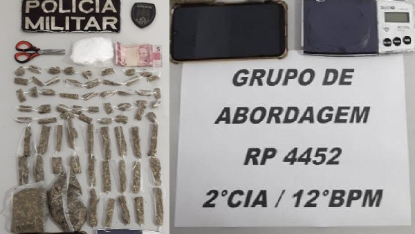 Buchas por R$ 50 e R$ 20:Adolescente denunciado é apreendido com maconha no Movelar
