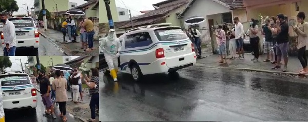 Covid-19: Parentes se desesperam no adeus sem velório em Linhares