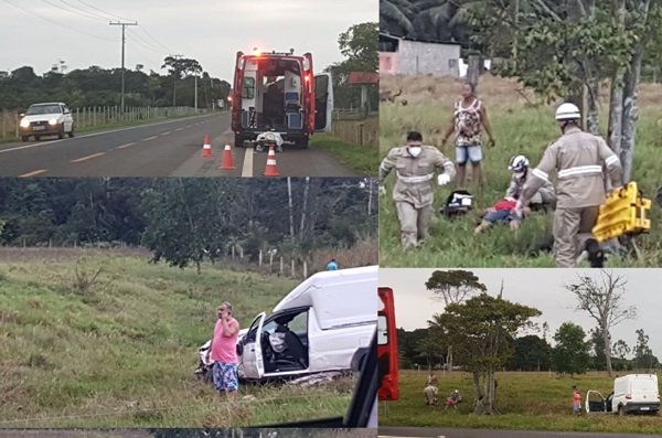 Corpo de Bombeiros socorre vítima de acidente na Estrada do Pontal