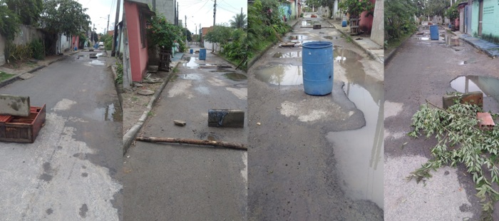 Moradores bloqueiam rua na Vila Isabel