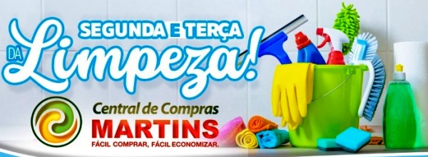 Segunda e terça com preços imbatíveis no Martins! É a hora da faxina!