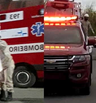 Colisão frontal de motos com ferido no Nova Esperança. Um condutor foi socorrido