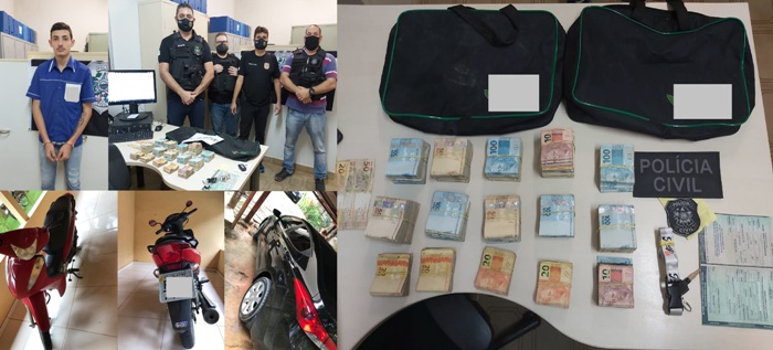 PC prende jovem que furtou R$ 190 mil de loja em Rio Bananal
