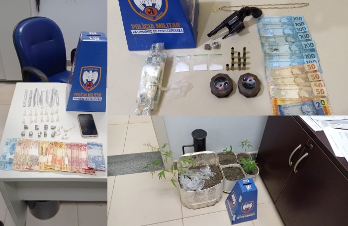 PM apreende arma, drogas e munições em Nova Venécia e Pinheiros