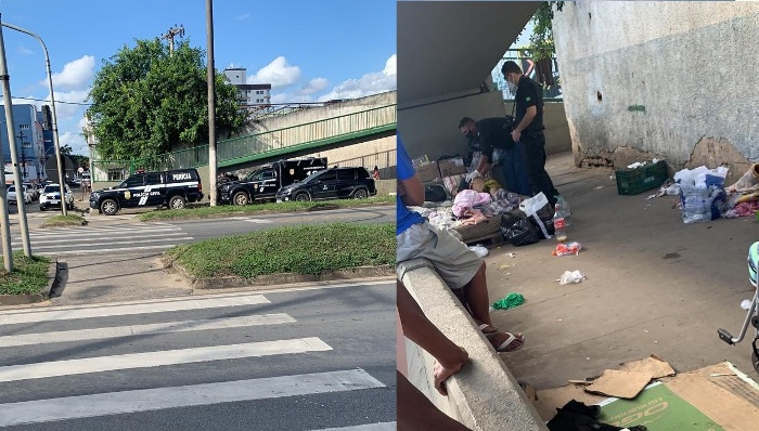 Perícia da PC atende ocorrência em local usado como abrigo de andarilhos em Linhares