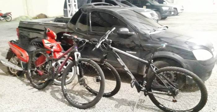 PMs Sombras recuperam Shineray, 3 bikes e levam dois para a delegacia
