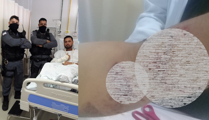 Livramento, diz PM Sombra em visita a jovem socorrido pela guarnição em Linhares