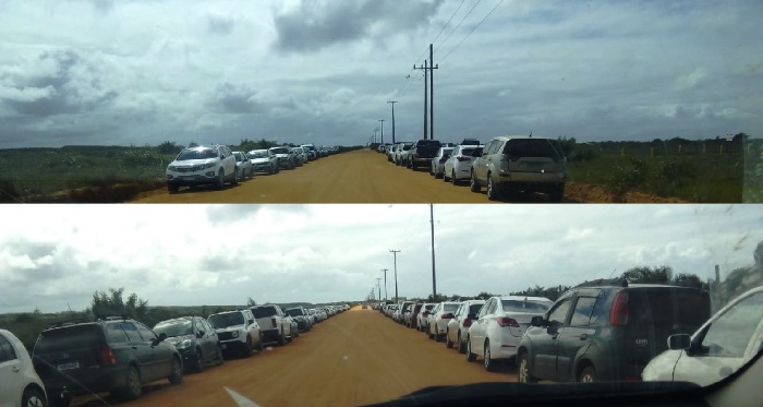 Praia de Regência lotada. Leitor envia fotos e se diz (muito) preocupado