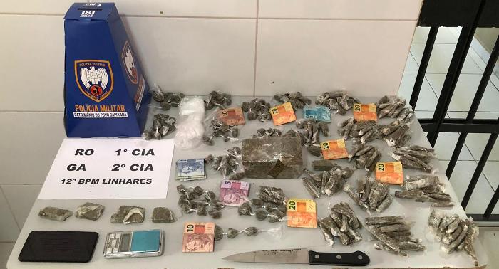 Beco da Junal e Araçá: Muita droga e dinheiro apreendidos e jovem conduzido à delegacia