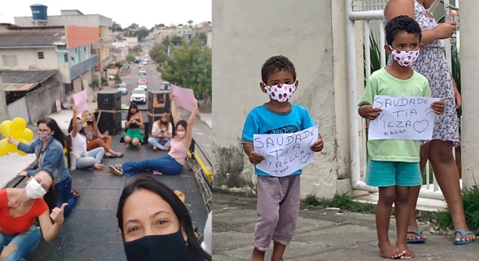 Acaba logo, Covid-19: Professores, alunos e pais se emocionam durante carreata em Linhares