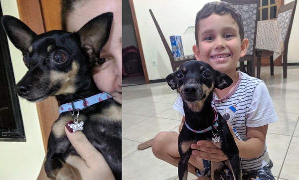 Olha a Luna aí! A alegria voltou à família