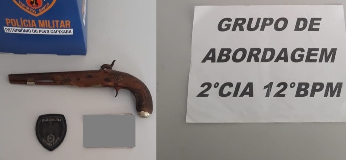 Envolvido com tráfico de drogas é detido, e garruchão é apreendido no Shell