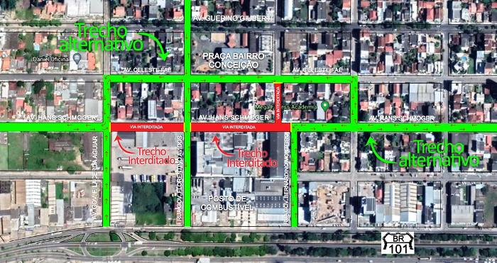 Conceição: Avenida Hans Schmoger será interditada para obras de pavimentação