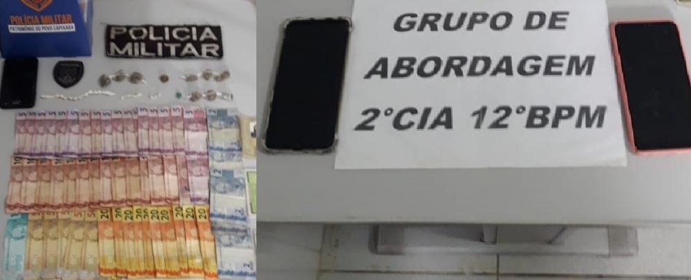 Droga apreendida: PMs Sombras fecham cerco e levam mãe, filho e nora pra delegacia de Linhares
