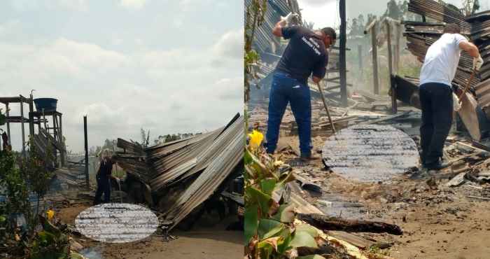 Meio-irmão e populares identificam corpos carbonizados no Palhal