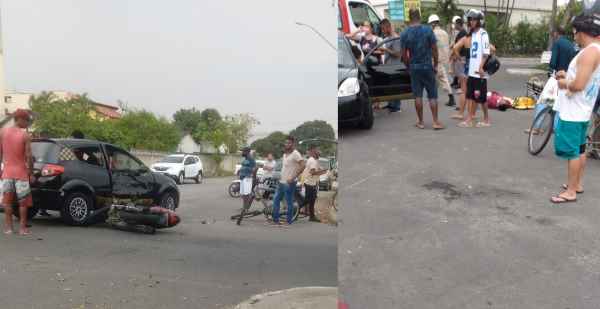 Motociclista sai ferido de acidente no bairro Interlagos