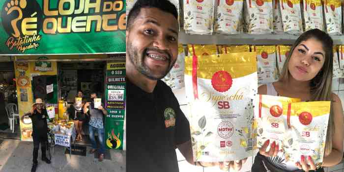 Antes e depois: A incrível ação do Super chá SB, que tem na Loja Pé Quente