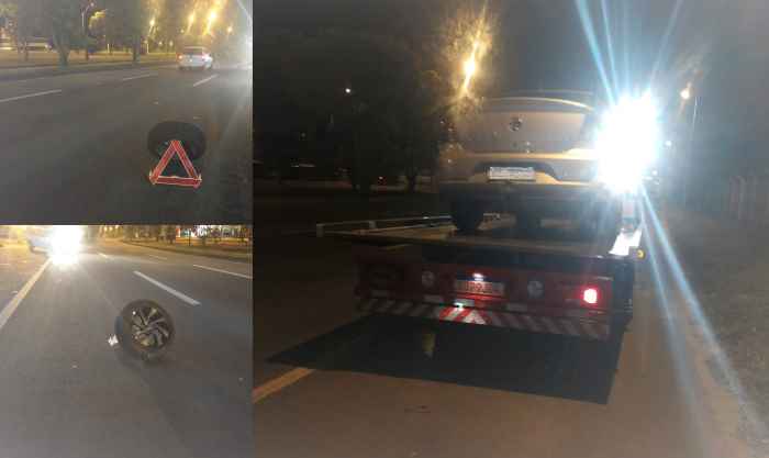 Roda de veículo se solta em plena BR-101, em Linhares