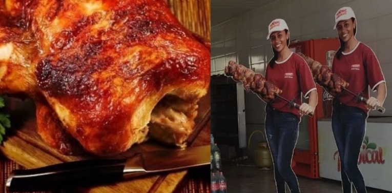 Olha isso, povo! Frango assado entregue em casa em Linhares