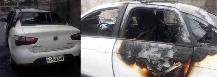 Siena é incendiado por bandidos no Canivete.